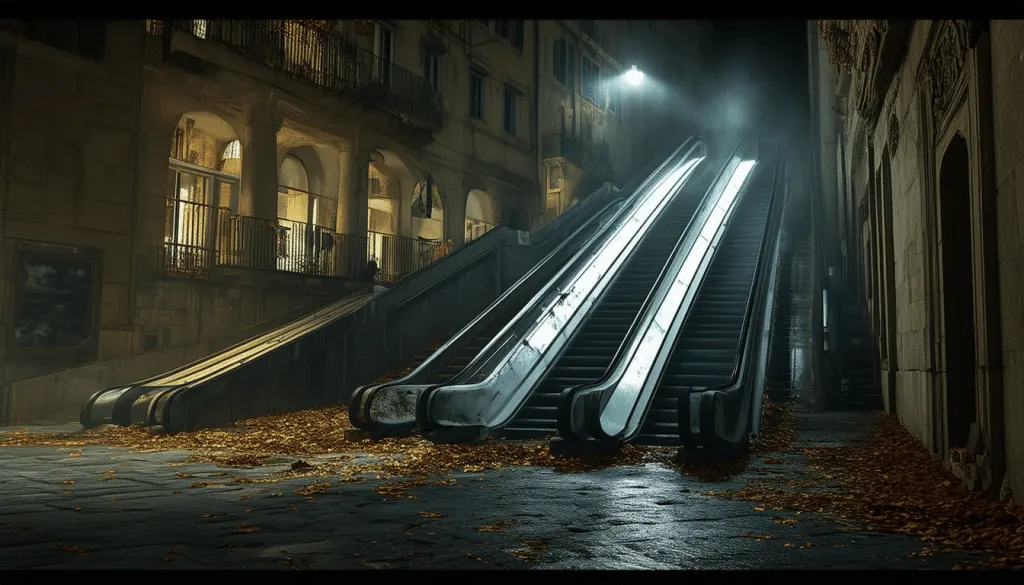 découvrez le mystère intrigant des escaliers roulants de 6 tonnes disparus du triangle à montpellier. une enquête fascinante sur ce phénomène inexpliqué qui intrigue les habitants et les curieux. plongez-vous dans une énigme captivante au cœur de la ville.
