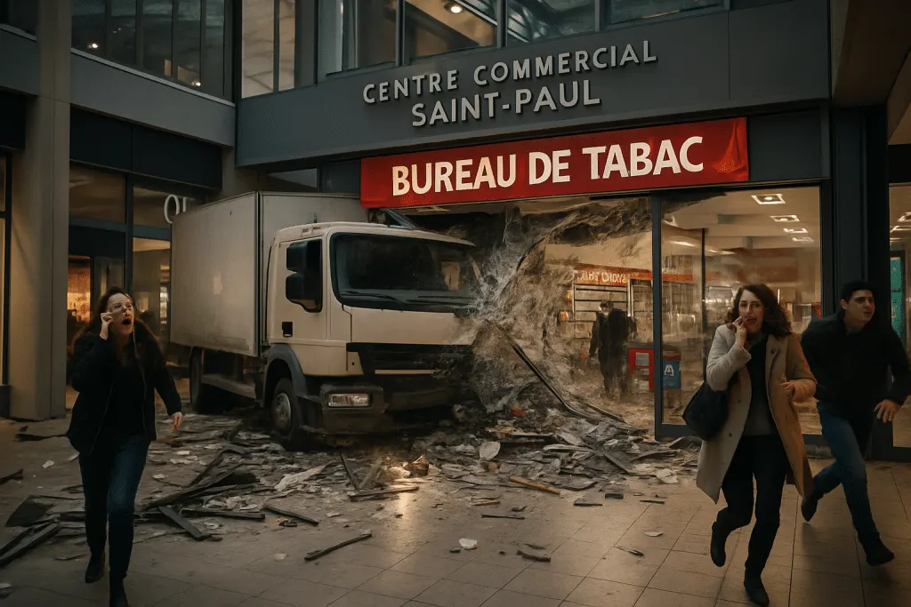 découvrez l'incident survenu à montpellier où un camion-bélier a heurté un bureau de tabac situé dans le centre commercial saint-paul. cette situation a provoqué une mobilisation des services d'urgence et soulève des questions sur la sécurité publique.