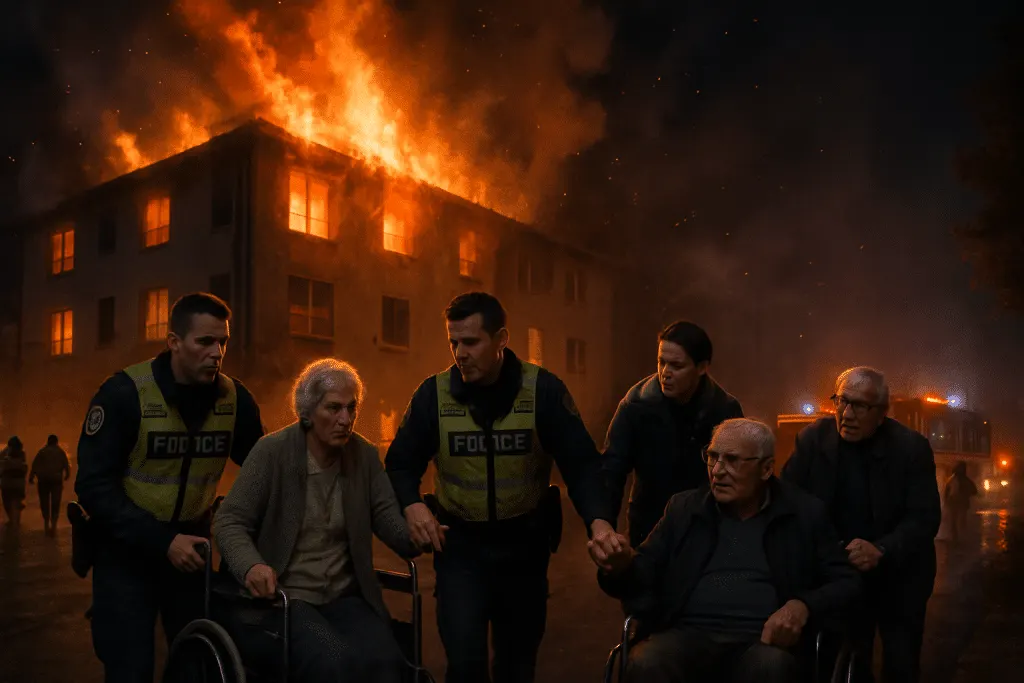 un incendie dramatique s'est déclaré dans une résidence pour seniors près de montpellier, provoquant l'intervention rapide de quatre policiers qui ont évacué les résidents en toute sécurité avant l'arrivée des pompiers. découvrez les détails de cet événement alarmant.
