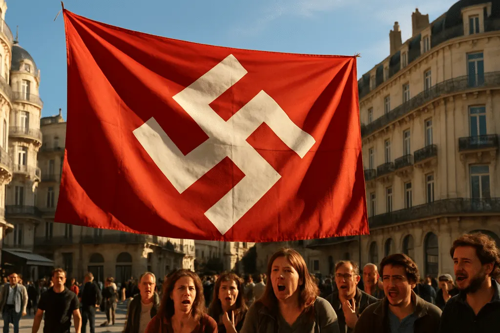 découvrez comment une banderole controversée du mouvement bds à montpellier, associant le nom du maire à un sigle nazi, suscite des réactions vives et soulève des questions sur la liberté d'expression et le climat politique actuel.