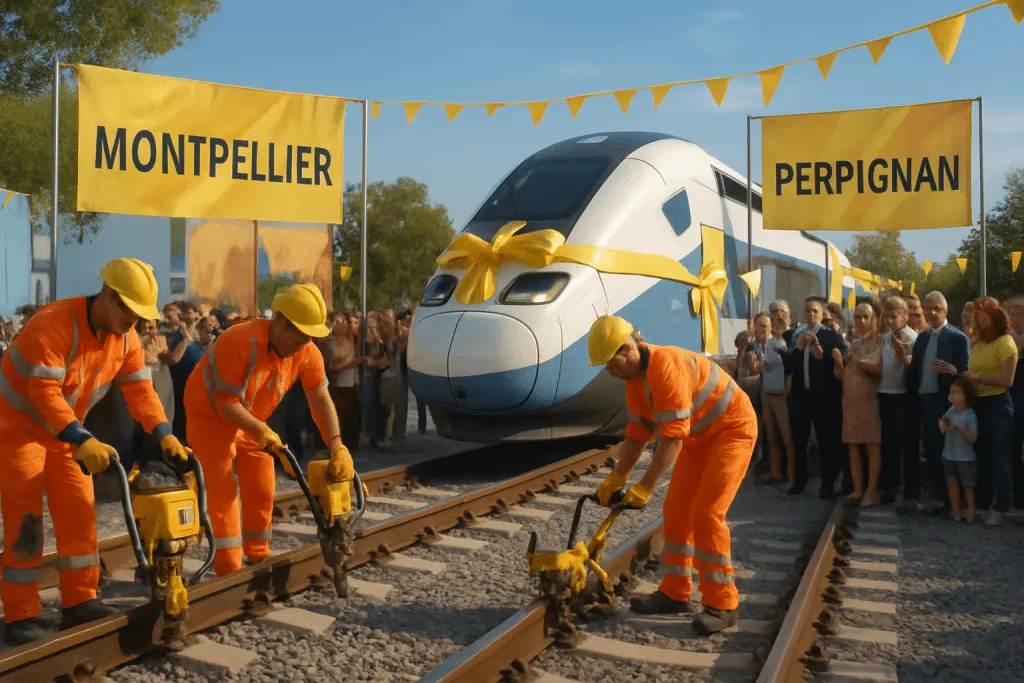 après plus de vingt ans d'attente, les travaux de la nouvelle ligne tgv entre montpellier et perpignan débutent enfin, marquant une étape clé pour la mobilité et le développement régional.