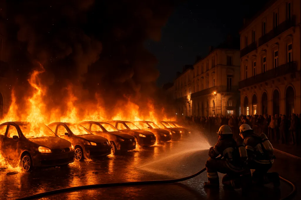 un jeune de 19 ans a été condamné à deux ans de prison après avoir incendié dix véhicules à montpellier lors des célébrations du 14 juillet. découvrez les détails de cet incendie spectaculaire et les réactions face à cette décision de justice.