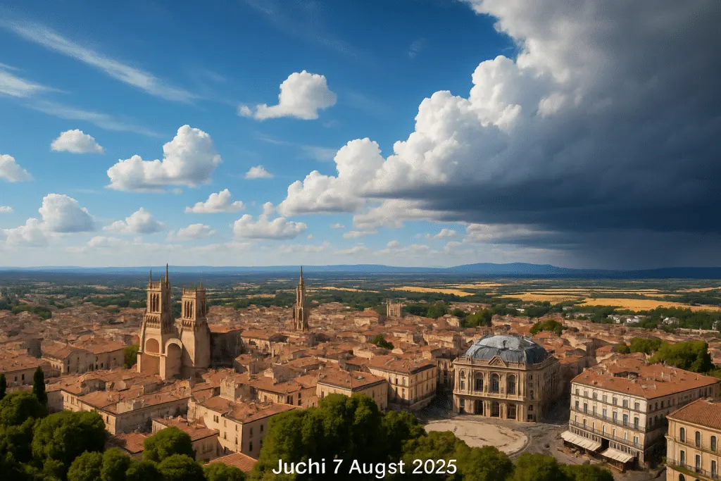 découvrez les prévisions météo détaillées pour montpellier et ses alentours le jeudi 7 août 2025. anticipez la météo pour profiter pleinement de votre journée avec des informations précises sur les températures, les possibles averses et le temps ensoleillé.