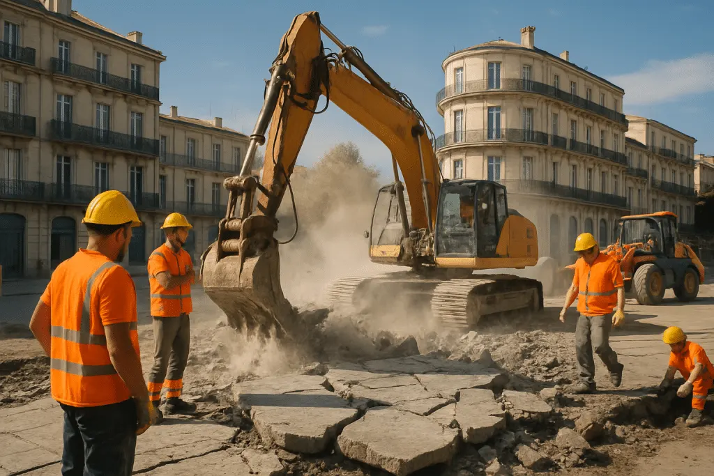 découvrez les raisons derrière la démolition soudaine de la dalle de la place du 8-mai à montpellier lors d'un chantier surprise. analyse et explications.