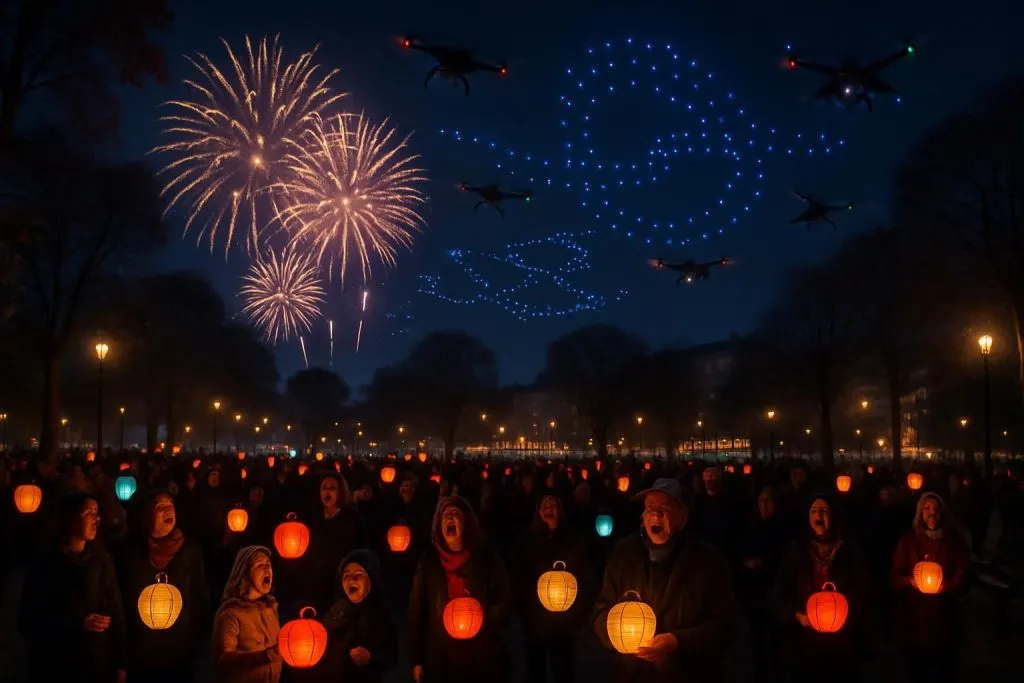 découvrez le programme festif de montpellier ce dimanche 28 décembre avec le bal des lampions, un spectaculaire feu d'artifice et l'excitant game of drones pour une sortie inoubliable et pleine de lumière.