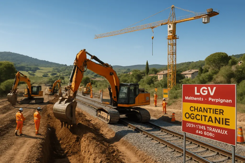 la lgv montpellier-perpignan en occitanie respecte son calendrier avec un lancement des premiers travaux prévu en 2029, assurant une amélioration significative des liaisons ferroviaires régionales.