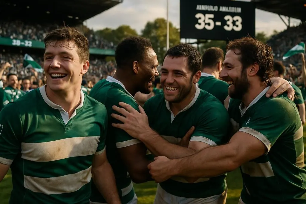 découvrez les réactions à chaud après la victoire serrée de section paloise contre montpellier (35-33), un succès qui récompense les efforts de l'équipe.