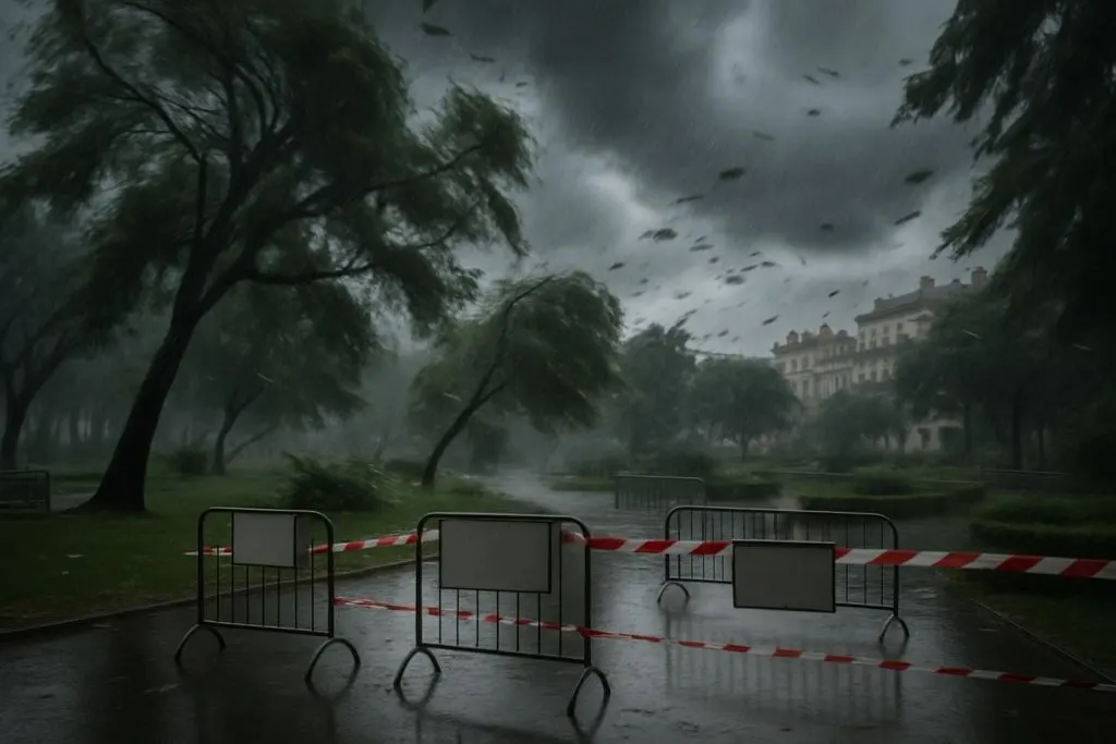 en raison des conditions météorologiques extrêmes, la ville de montpellier ferme temporairement ses parcs et jardins au public pour assurer la sécurité de tous.